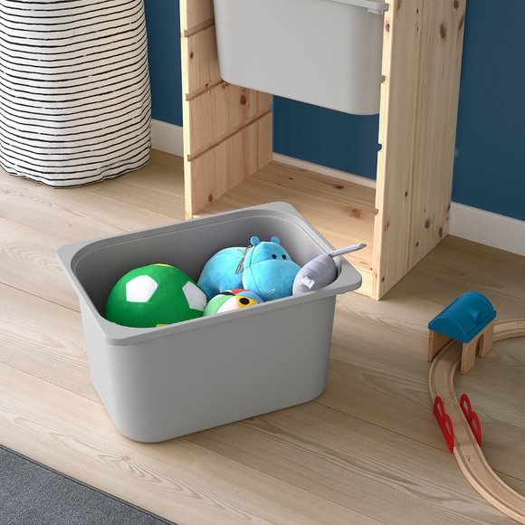 IKEA TROFAST Storage box, gray LARGE - Picture 8 of 15